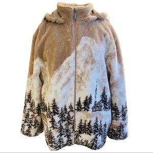 Ego Collection Large Teddy Fuzzy Oversized Jacket